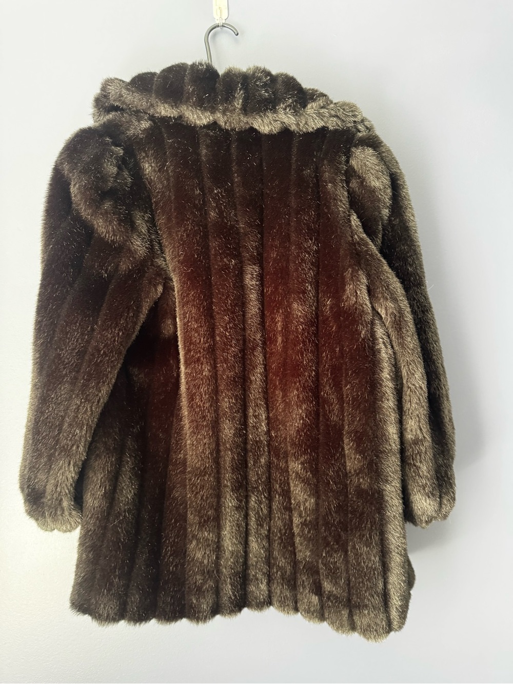 JORDACHE MOB WIFE Faux Fur Winter Jacket Old Money Button Front - Picture 8 of 11